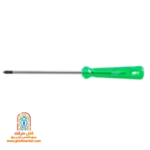 پیچ گوشتی تکی چهارسو کریستالی رونیکس RH-2858 سایز 125 در 5 میلی متر با دسته شفاف