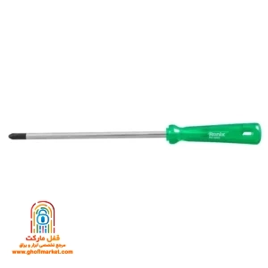 پیچ گوشتی تکی چهارسو کریستالی رونیکس RH-2883 سایز 200 در 8 میلی متر با دسته شفاف