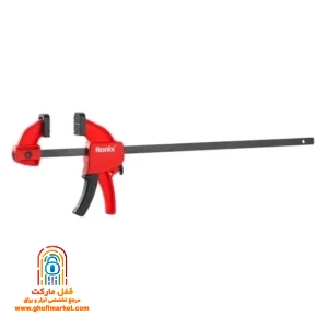 پیچ دستی فشاری فانتزی 25 سانتی متری رونیکس مدل RH-7504 با میله فولادی