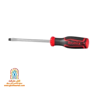 پیچ گوشتی تکی دوسو دورنگ رونیکس RH-2749 سایز 150 در 8 میلی متر با دسته TPR