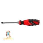 پیچ گوشتی تکی دوسو ضربه خور رونیکس RH-2966 سایز 100 در 6 میلی متر با دسته قرمز TPR