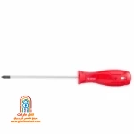 پیچ گوشتی چهارسو رونیکس مدل RH-2871 با سایز 5 در 125 میلی متر و دسته پلاستیکی