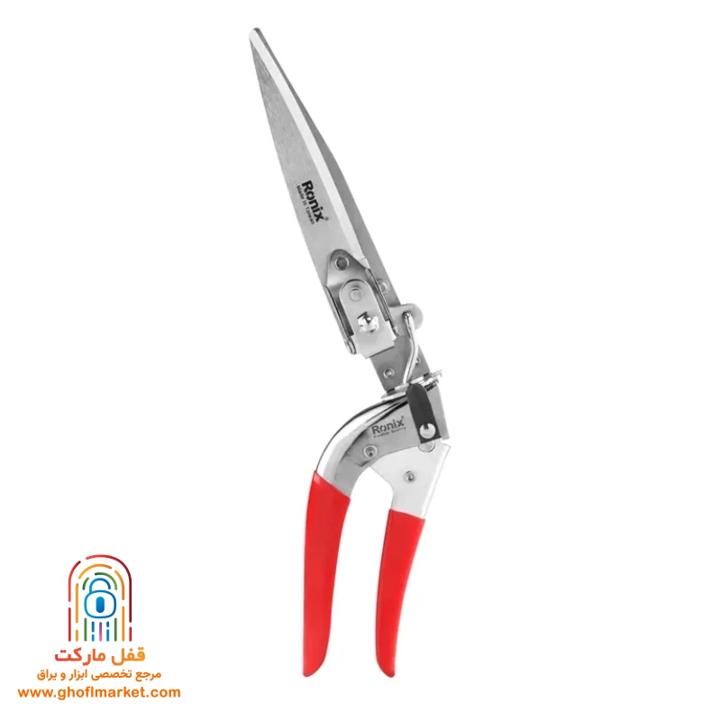 ronix-rh-3130-shears تیغه استیل قیچی چمن زن رونیکس با سختی 52 راکول و پوشش کروم