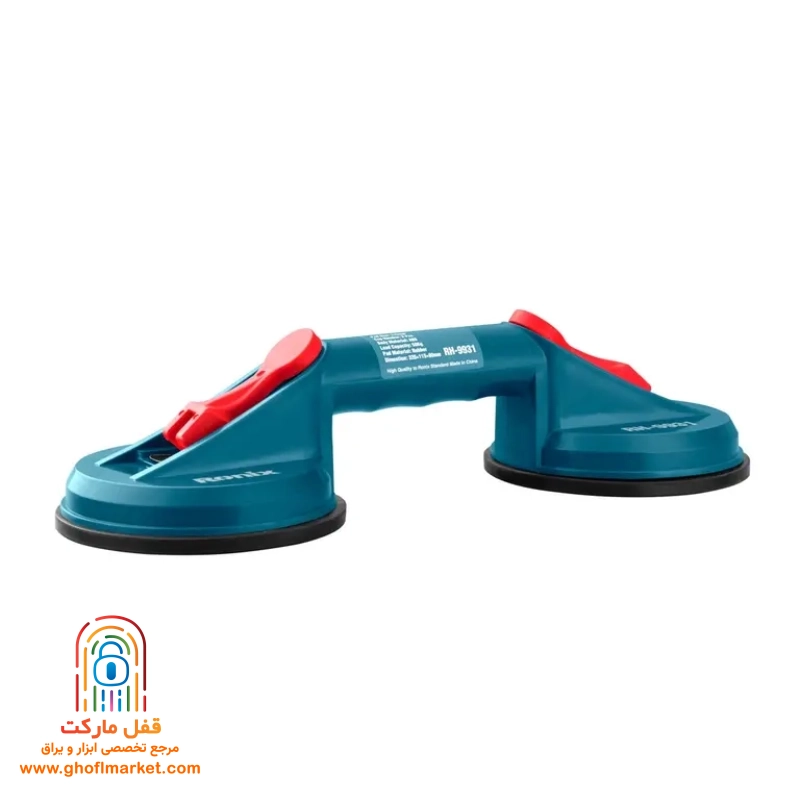 ronix-rh-9931-suction-cup قاپک سنگ و شیشه دو قلو RH-9931 رونیکس با ظرفیت ایمن 60 کیلوگرم