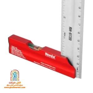 تراز حبابی داخلی روی دسته گونیا رونیکس RH-9720