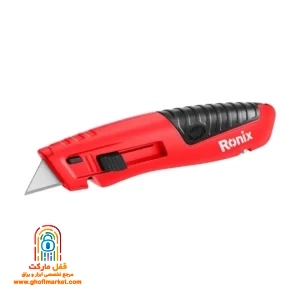 کاتر پیچ‌گوشتی ۶ تیغه رونیکس RH-3011 با بدنه فلزی و تیغه باز