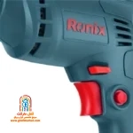 کلید گازی دیمردار و دکمه قفل‌کن روی دسته دریل 2113