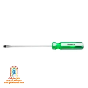 پیچ گوشتی دو سو رونیکس مدل RH-2763 با سایز 6 در 150 میلی متر و دسته کریستالی