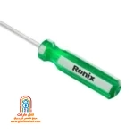 دسته پلاستیک کریستالی سبز و ارگونومیک پیچ گوشتی تکی دو سو رونیکس مدل RH-2752
