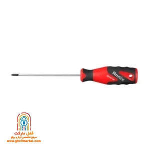 پیچ گوشتی چهار سو 3×100 میلی متری رونیکس مدل RH-2836 با دسته پلاستیک نرم
