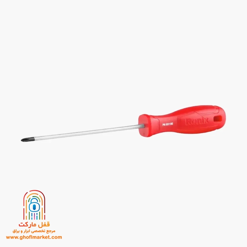 ronix-rh-2837-screwdriver پیچ گوشتی چهار سو 3×100 میلی متری رونیکس مدل RH-2837 با دسته پلاستیکی