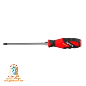 پیچ گوشتی چهار سو 150×6 میلی متری رونیکس مدل RH-2971 با دسته پلاستیک نرم