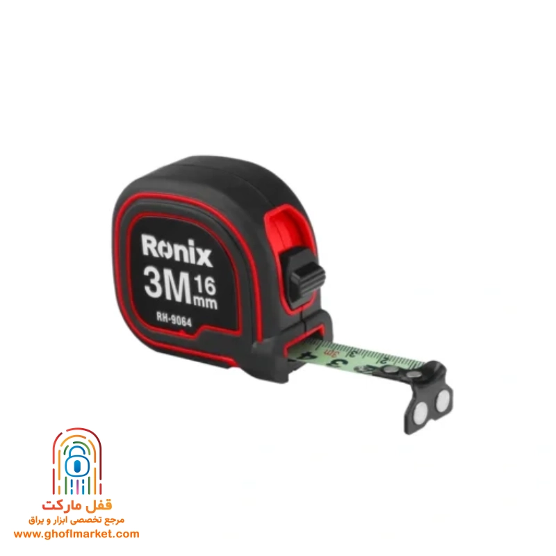ronix-rh-9064-tape-measure متر روکش دار 3 متری سری GLORY رونیکس مدل RH-9064